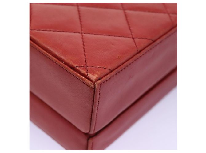 CHANEL Borsa Matelassé in Pelle di Agnello 2way Rossa CC Auth 115600V Rosso - vista 8