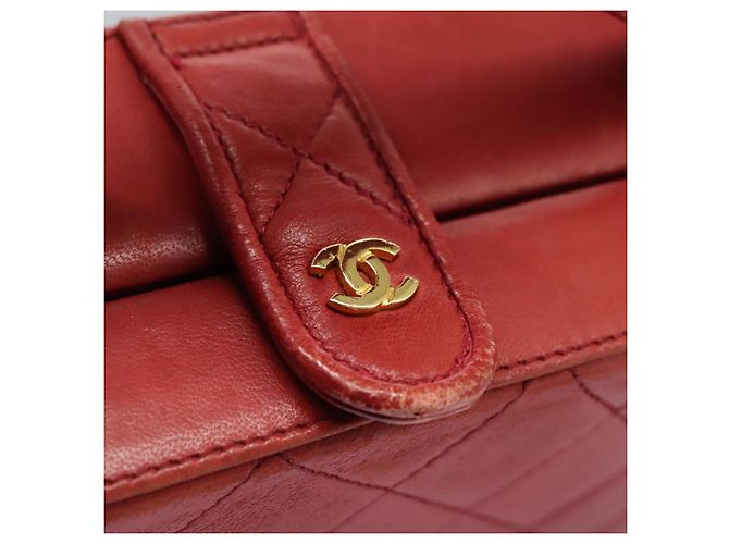 CHANEL Borsa Matelassé in Pelle di Agnello 2way Rossa CC Auth 115600V Rosso - vista 9
