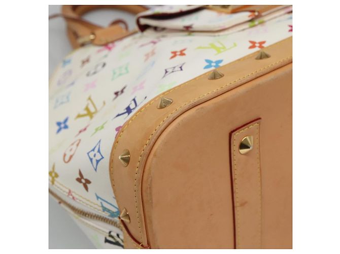 LOUIS VUITTON Handtasche Alma GM Monogram Multicolor Weiß M40441 LV Auth 105944V - Ansicht 15