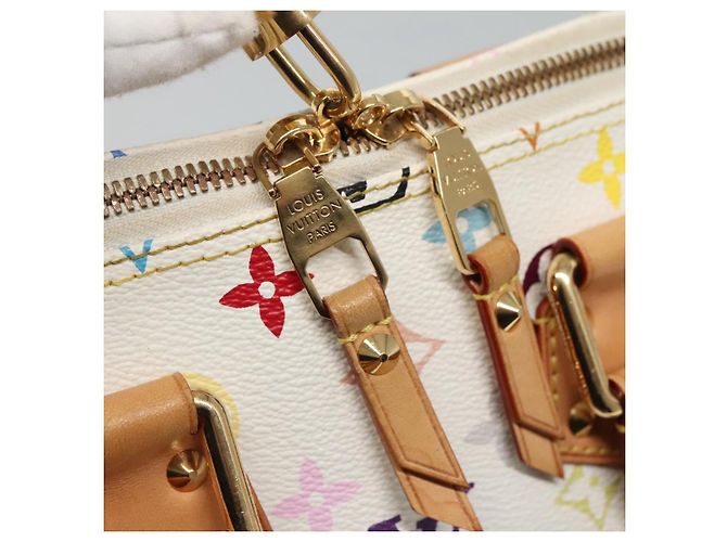 LOUIS VUITTON Handtasche Alma GM Monogram Multicolor Weiß M40441 LV Auth 105944V - Ansicht 19