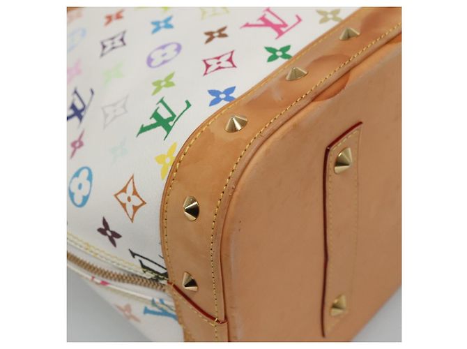 LOUIS VUITTON Handtasche Alma GM Monogram Multicolor Weiß M40441 LV Auth 105944V - Ansicht 9