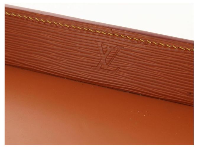 LOUIS VUITTON Astuccio per Documenti Clutch Bag Zipangu Oro LV Auth ep11199V - vista 19