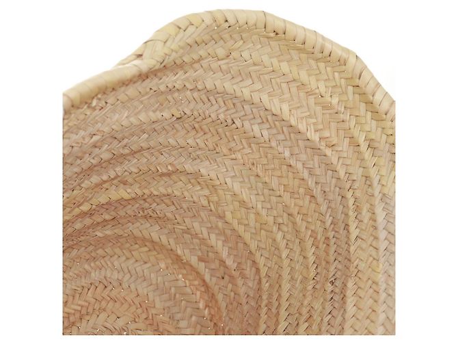 Céline Borsa Cesta CELINE Borsa a Mano Raffia Beige Auth 159620V - vista 25
