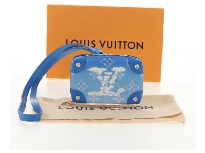Portafoglio Soft Trunk Clouds Louis Vuitton Blu M45440 LV Auth 144891SAM - vista 12