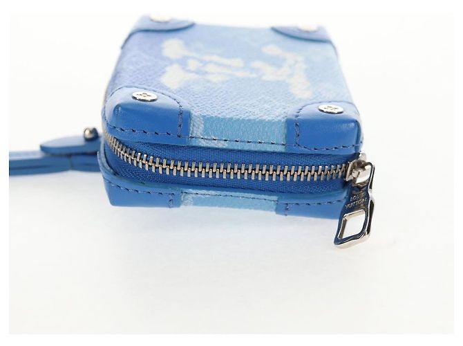 Portafoglio Soft Trunk Clouds Louis Vuitton Blu M45440 LV Auth 144891SAM - vista 3