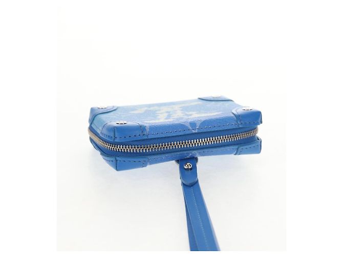 Portafoglio Soft Trunk Clouds Louis Vuitton Blu M45440 LV Auth 144891SAM - vista 6
