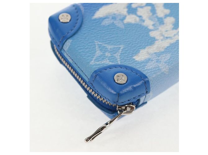 Portafoglio Soft Trunk Clouds Louis Vuitton Blu M45440 LV Auth 144891SAM - vista 9