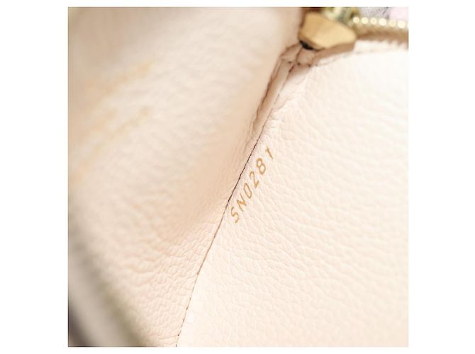 LOUIS VUITTON Pochette Trio Monogram Empreinte Rosa M80407 LV Auth 144344SAM Blu - vista 11