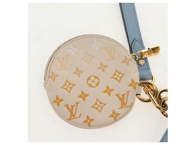 LOUIS VUITTON Pochette Trio Monogram Empreinte Rosa M80407 LV Auth 144344SAM Blu - vista 3