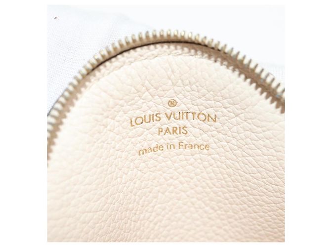LOUIS VUITTON Pochette Trio Monogram Empreinte Rosa M80407 LV Auth 144344SAM Blu - vista 5