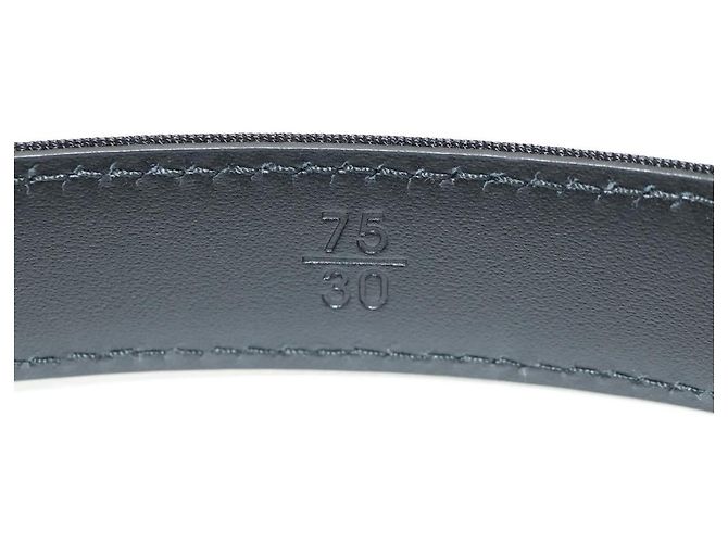 CHANEL Gürtel aus Leder 35,8"" schwarz CC Auth 144605SAM - Ansicht 10