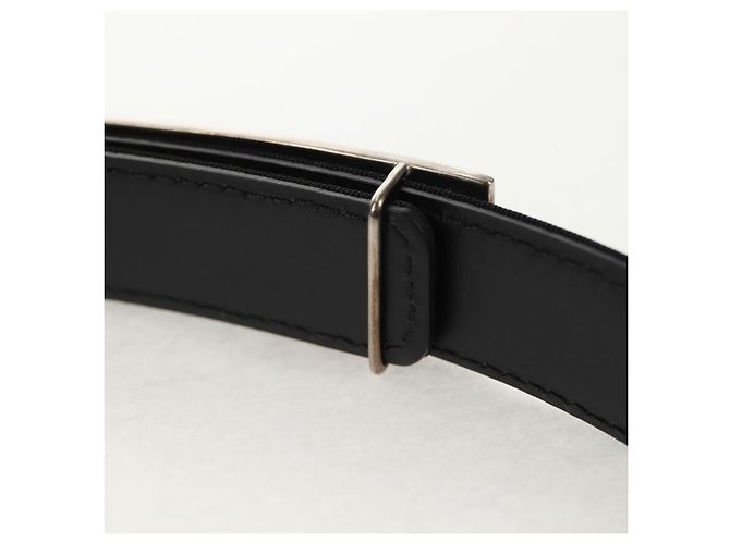 CHANEL Gürtel aus Leder 35,8"" schwarz CC Auth 144605SAM - Ansicht 13