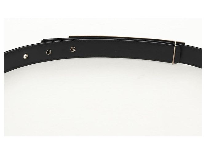 CHANEL Gürtel aus Leder 35,8"" schwarz CC Auth 144605SAM - Ansicht 9
