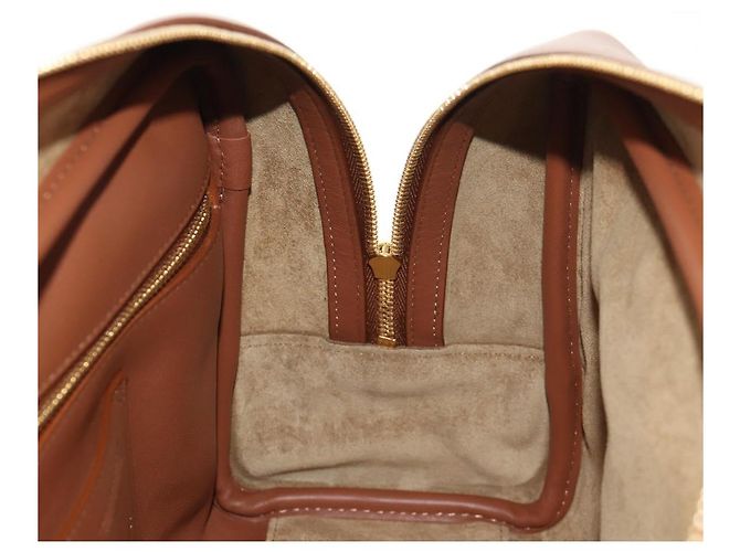 LOEWE Amazona 28 Borsa Anagramma Ripetuto Tela Pelle 2in1 Oro Marrone Auth 145249SAM D'oro - vista 26