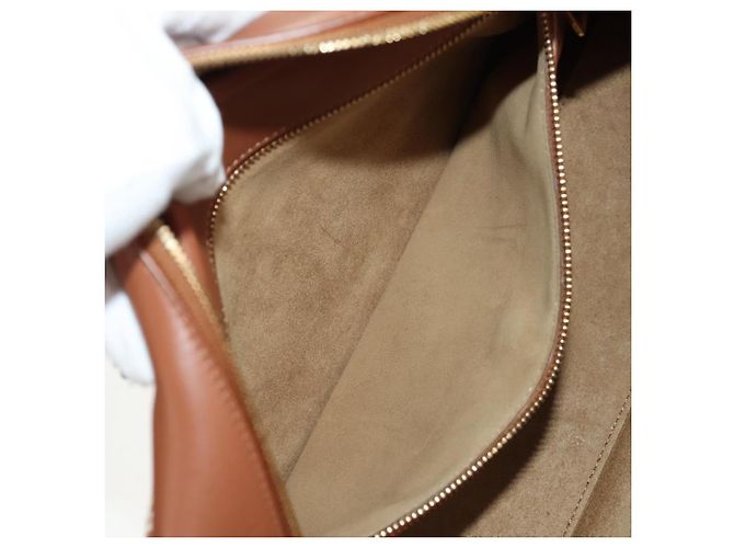 LOEWE Amazona 28 Borsa Anagramma Ripetuto Tela Pelle 2in1 Oro Marrone Auth 145249SAM D'oro - vista 27
