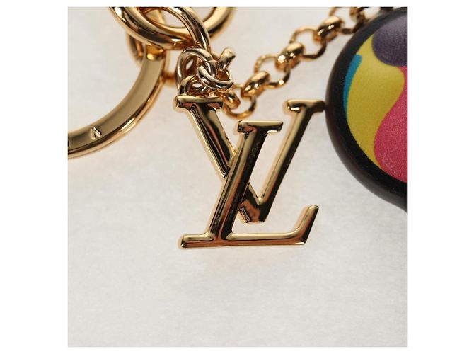 LOUIS VUITTON LV �~ TM Portachiavi Monogram Super Flat M02467 LV Auth 145798SAM Multicolore - vista 4