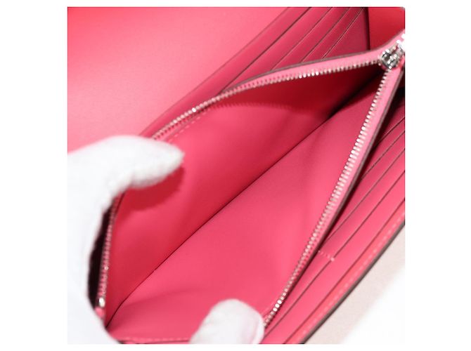 Hermès HERMES Lange Constance Geldbörse Leder Rosa Auth 141188SM Pink - Ansicht 10