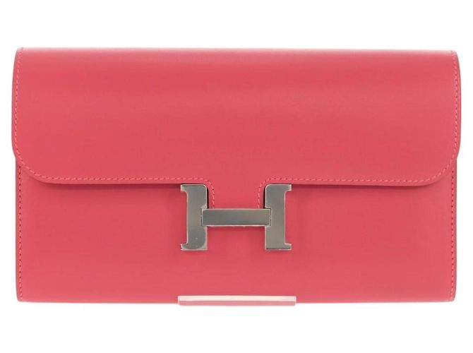 Hermès HERMES Lange Constance Geldbörse Leder Rosa Auth 141188SM Pink - Ansicht 13