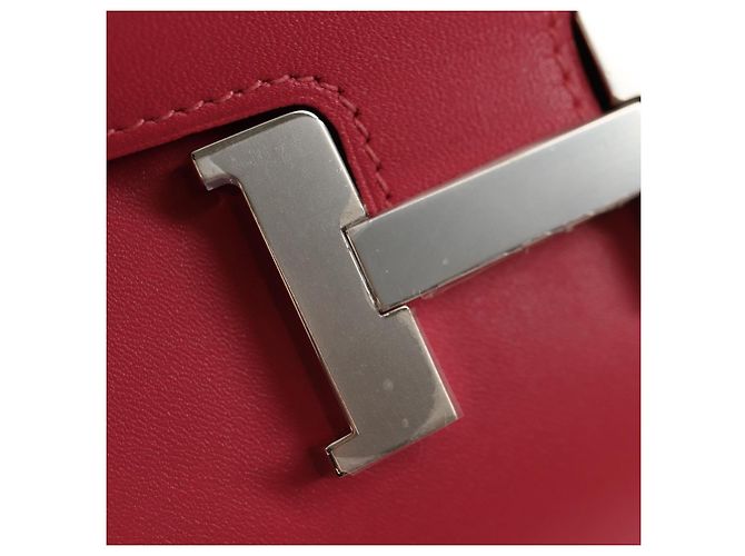 Hermès HERMES Lange Constance Geldbörse Leder Rosa Auth 141188SM Pink - Ansicht 19