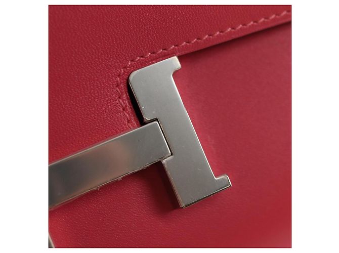 Hermès HERMES Lange Constance Geldbörse Leder Rosa Auth 141188SM Pink - Ansicht 20