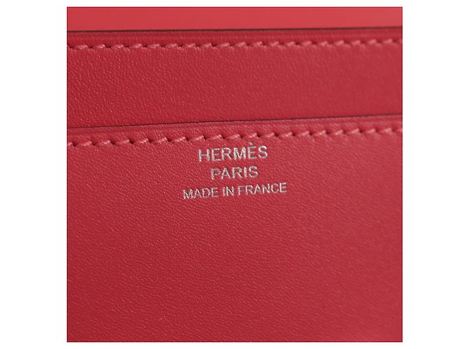 Hermès HERMES Lange Constance Geldbörse Leder Rosa Auth 141188SM Pink - Ansicht 21