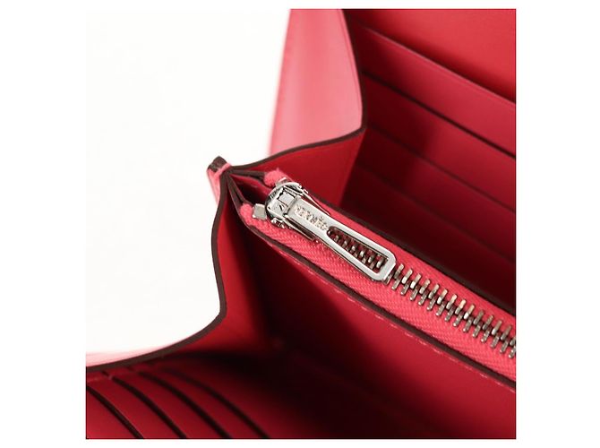 Hermès HERMES Lange Constance Geldbörse Leder Rosa Auth 141188SM Pink - Ansicht 27
