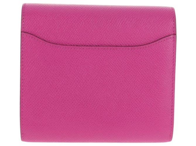Hermès HERMES Kompakte Constance Geldbörse Leder Lila Rosa Auth 142362SAM - Ansicht 2
