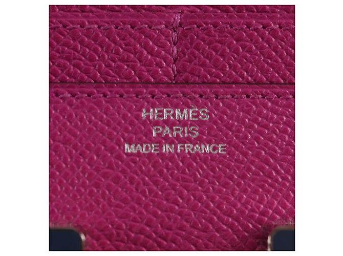 Hermès HERMES Kompakte Constance Geldbörse Leder Lila Rosa Auth 142362SAM - Ansicht 20