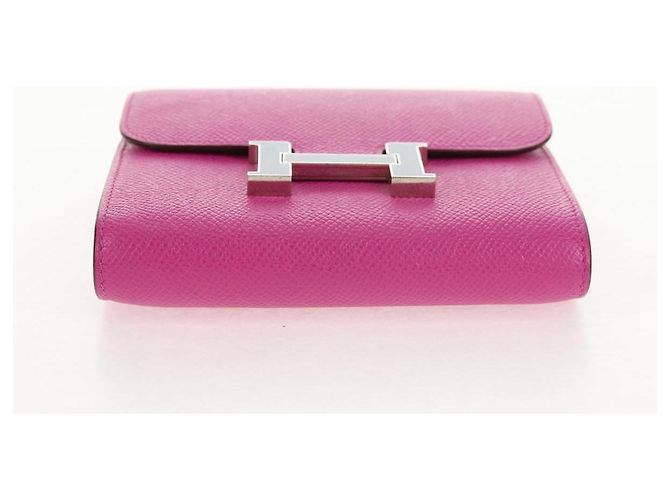 Hermès HERMES Kompakte Constance Geldbörse Leder Lila Rosa Auth 142362SAM - Ansicht 6