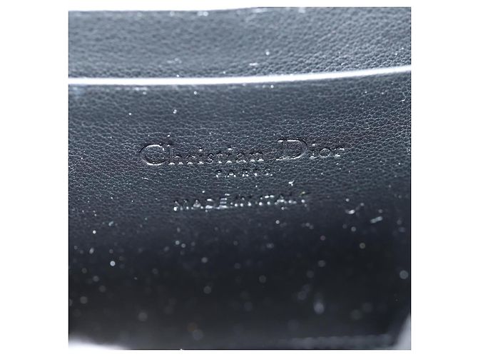 Pochette per telefono in pelle Christian Dior con catena 2 in 1 Rossa Oro Auth 147971SAM - vista 23