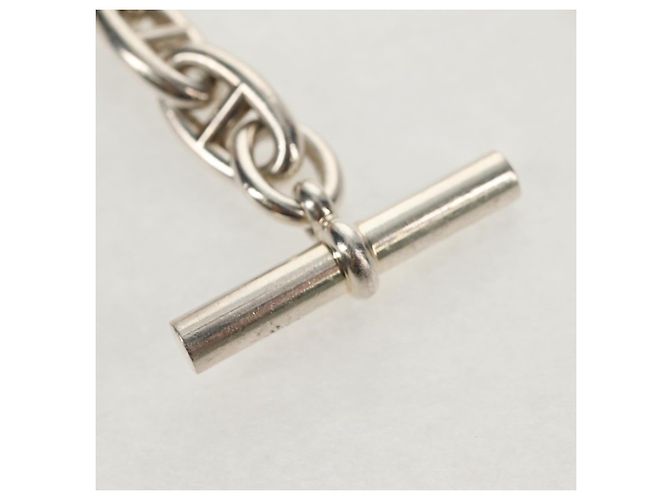 Hermès Bracciale HERMES Chaine D'Ancre GM Ag925 12 Link Argento Auth 140416SM - vista 4