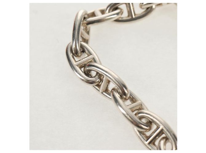 Hermès Bracciale HERMES Chaine D'Ancre GM Ag925 12 Link Argento Auth 140416SM - vista 5
