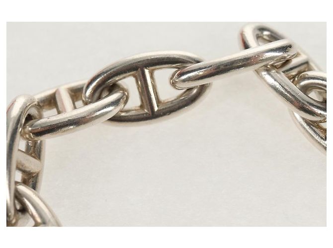 Hermès Bracciale HERMES Chaine D'Ancre GM Ag925 12 Link Argento Auth 140416SM - vista 6