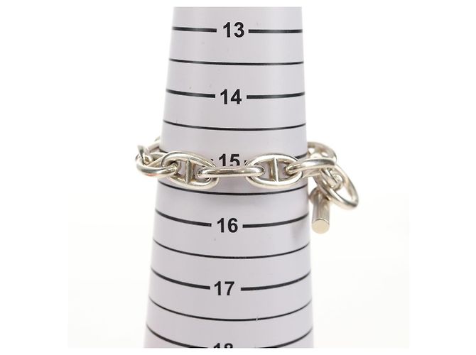 Hermès Bracciale HERMES Chaine D'Ancre GM Ag925 12 Link Argento Auth 140416SM - vista 9