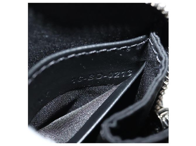 Borsa a spalla in tela obliqua Trotter Christian Dior blu navy argento Auth 148526SAM - vista 11