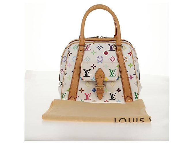 LOUIS VUITTON Handtasche Priscilla Monogramm Multicolor Weiß M40096 Auth 148523SAM - Ansicht 12