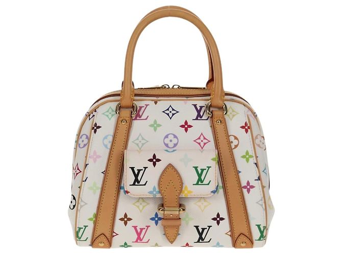 LOUIS VUITTON Handtasche Priscilla Monogramm Multicolor Weiß M40096 Auth 148523SAM - Ansicht 13