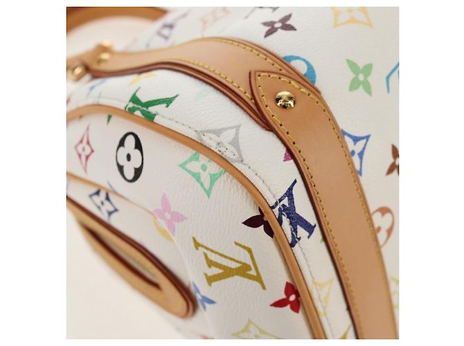 LOUIS VUITTON Handtasche Priscilla Monogramm Multicolor Weiß M40096 Auth 148523SAM - Ansicht 15