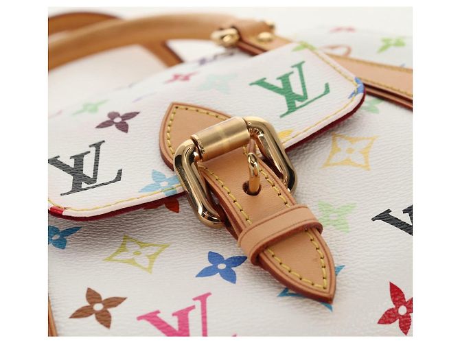 LOUIS VUITTON Handtasche Priscilla Monogramm Multicolor Weiß M40096 Auth 148523SAM - Ansicht 17