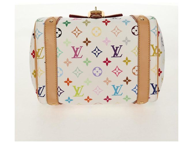 LOUIS VUITTON Handtasche Priscilla Monogramm Multicolor Weiß M40096 Auth 148523SAM - Ansicht 5