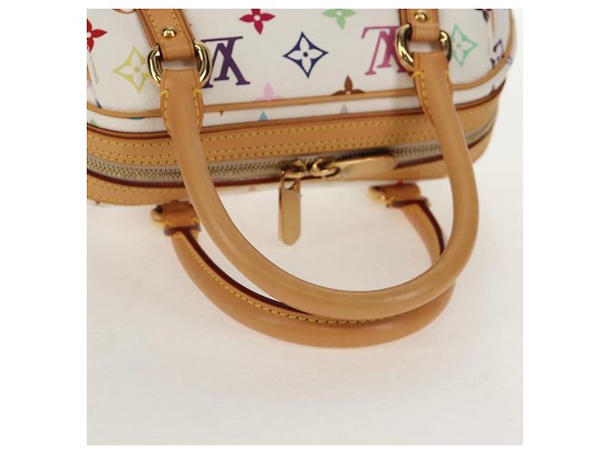 LOUIS VUITTON Handtasche Priscilla Monogramm Multicolor Weiß M40096 Auth 148523SAM - Ansicht 7