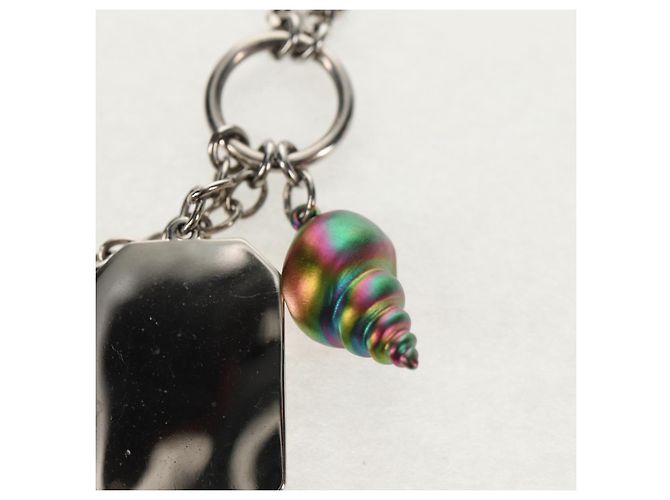 Collana a conchiglia LOUIS VUITTON metallo Argento M01495 LV Auth 136561SAM - vista 14
