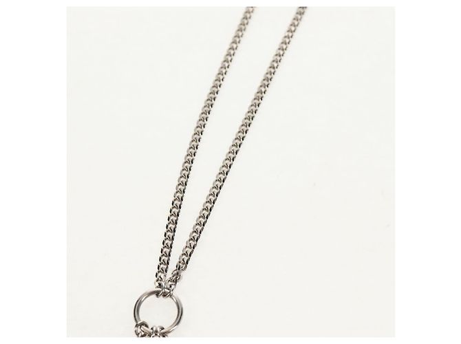 Collana a conchiglia LOUIS VUITTON metallo Argento M01495 LV Auth 136561SAM - vista 15