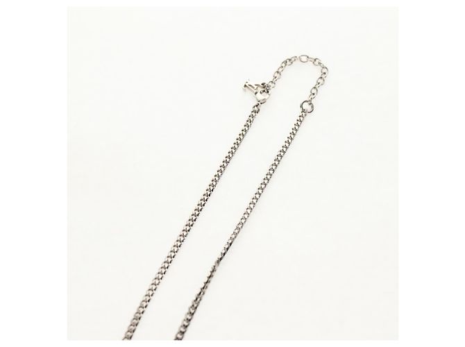 Collana a conchiglia LOUIS VUITTON metallo Argento M01495 LV Auth 136561SAM - vista 16