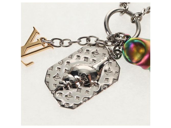 Collana a conchiglia LOUIS VUITTON metallo Argento M01495 LV Auth 136561SAM - vista 5