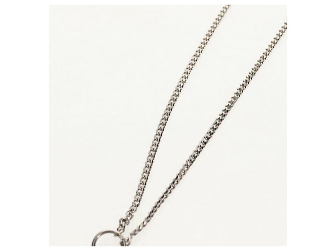 Collana a conchiglia LOUIS VUITTON metallo Argento M01495 LV Auth 136561SAM - vista 6