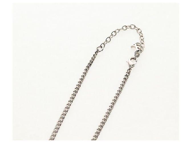 Collana a conchiglia LOUIS VUITTON metallo Argento M01495 LV Auth 136561SAM - vista 7