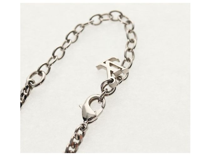 Collana a conchiglia LOUIS VUITTON metallo Argento M01495 LV Auth 136561SAM - vista 8