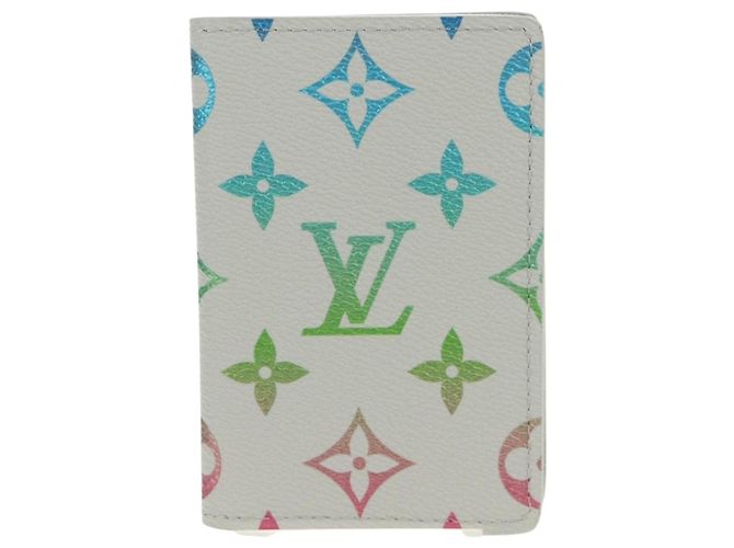 LOUIS VUITTON Multicolor Organizer De Poch Card Case Gray M13910 LV Auth 136560SAM Brown - view 13