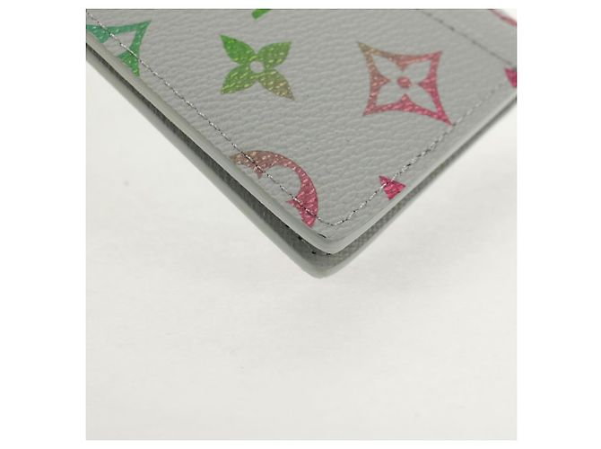 LOUIS VUITTON Multicolor Organizer De Poch Card Case Gray M13910 LV Auth 136560SAM Brown - view 15